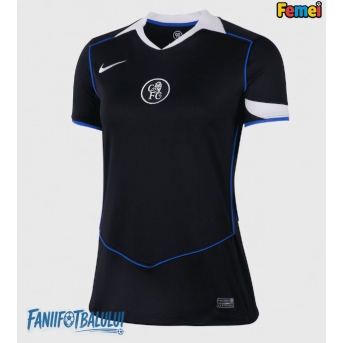 Chelsea Tricou Fotbal Replică 2025-26 Femei Treilea